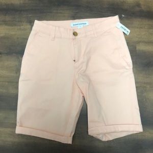 Soft pink Bermuda shorts. New with tags. Size 0